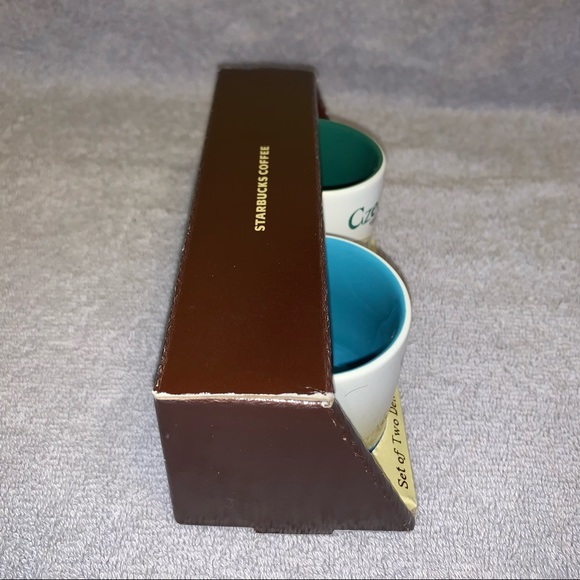 Starbucks Ostrava Czech Republic Set of 2 Demitasse Ceramic 3 oz Mugs NEW RARE - Picture 7 of 10